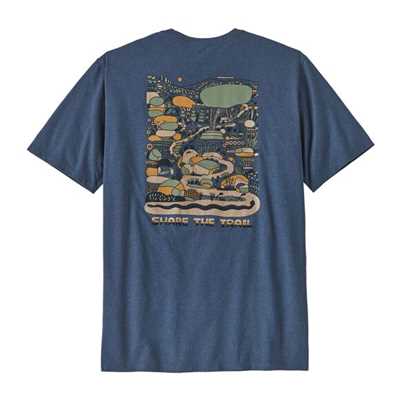 T-Shirt - Utility Blue - Uomo - Ms Commontrail Pocket Responsibili-Tee  Patagonia