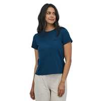 T-Shirt - Wavy blue - Donna - Ws P-6 Logo Responsibili-Tee  Patagonia