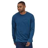 T-Shirt - Wavy blue - Uomo - Ms L/S P-6 Logo Responsibili-Tee  Patagonia