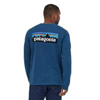 T-Shirt - Wavy blue - Uomo - Ms L/S P-6 Logo Responsibili-Tee  Patagonia