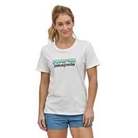 T-Shirt - White - Donna - T-Shirt Donna Ws Pastel P-6 Logo Organic Crew  Patagonia