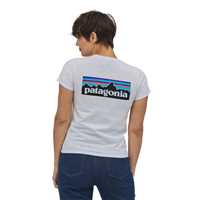 T-Shirt - White - Donna - Ws P-6 Logo Responsibili-Tee  Patagonia