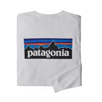 T-Shirt - White - Uomo - Ms L/S P-6 Logo Responsibili-Tee  Patagonia